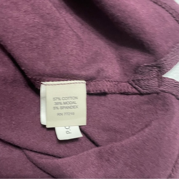 Joseph Abboud Men’s XXL Burgundy Long Sleeve Henley Shirt Cotton Modal Blend - Picture 7 of 10